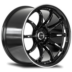 AV-40 GLOSS BLACK - MACHINED EDGE 18x10.5 5x114.3 et22 cb73.1