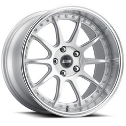 ESR CS12 HYPER SILVER MACHINE LIP 18x8.5 5X112 ET35 CB66.6