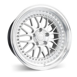 ESR SR01 HYPER SILVER/MACHINE LIP 18x9.5 5X114.3 ET22 cb72.6