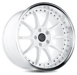 ESR CS12 GLOSS WHITE MACHINE LIP 18x8.5 5X100 ET30 CB72.6